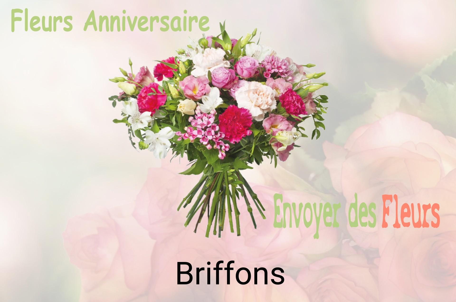 Bouquet de fleurs d’anniversaire livré à Briffons